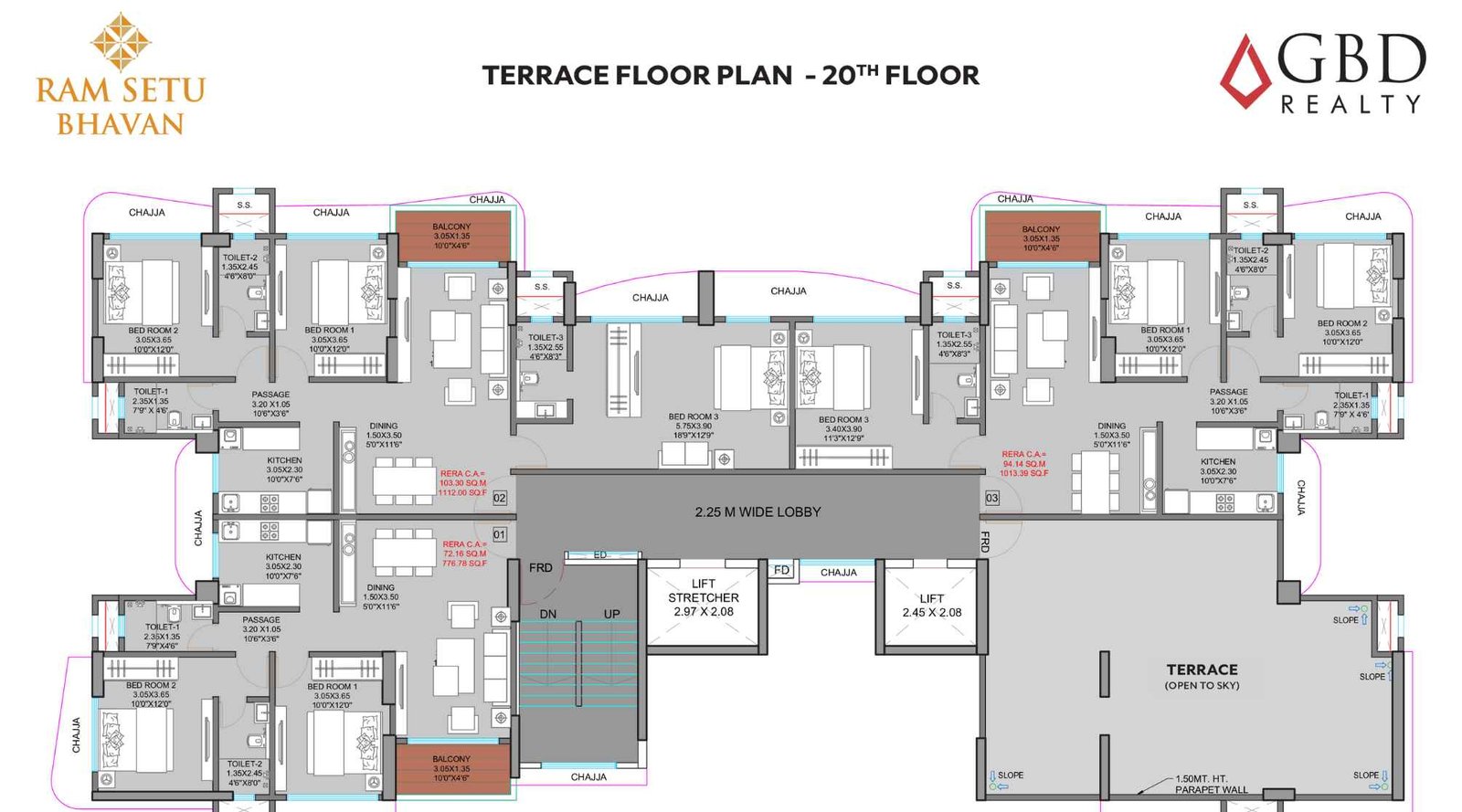 GBD-Ram-Setu-Bhavan-floor-plan-Terrace-20th-floor